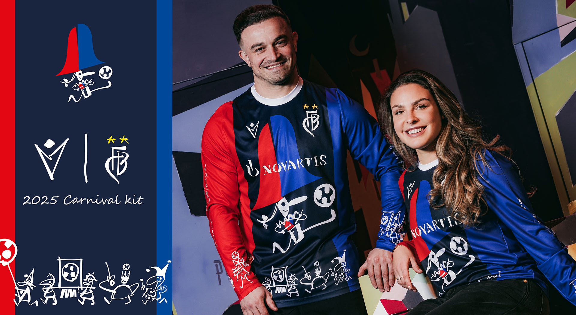 L’OMAGGIO ALLE ‘SCHNITZELBÄNGG’ E ALLE LANTERNE  DIPINTE A MANO NEL CARNIVAL KIT 2025 REALIZZATO DA MACRON PER l’FC BASILEA 1893