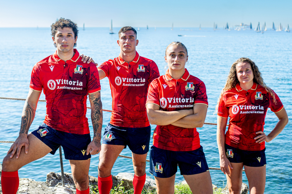 IL ROSSO GARIBALDI PER IL NUOVO THIRD KIT 2025/26  DELLE NAZIONALI ITALIANE DI RUGBY
